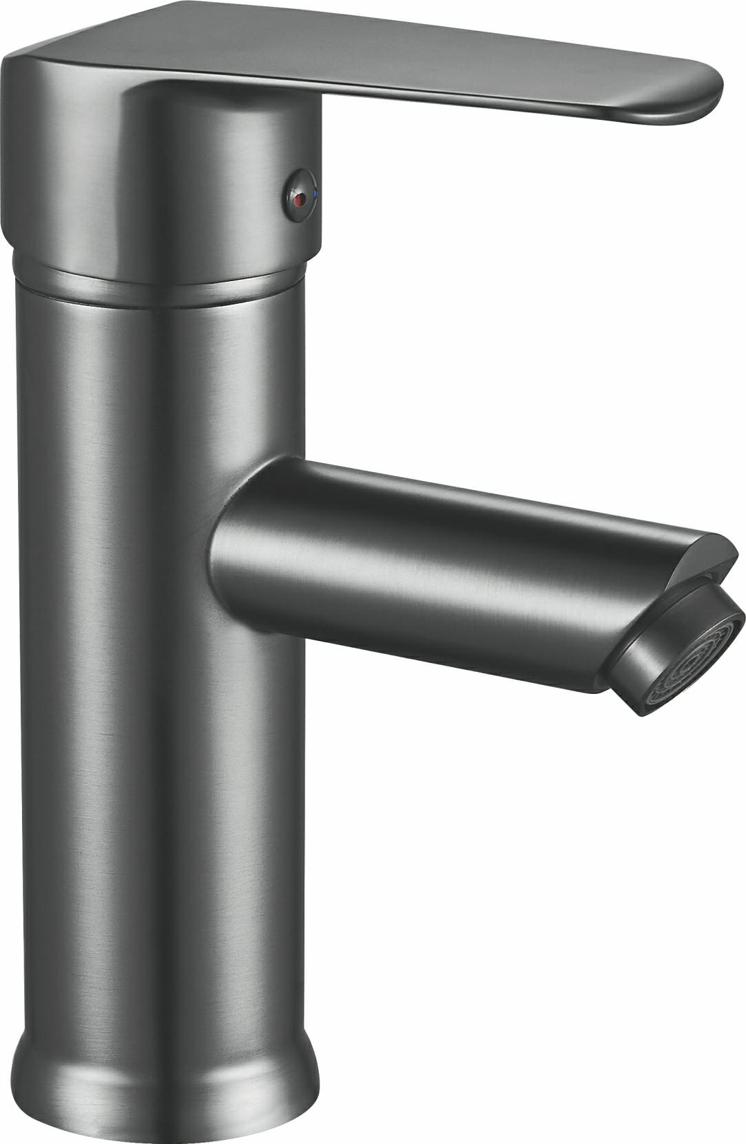 Robinet de lavabo gris bronze