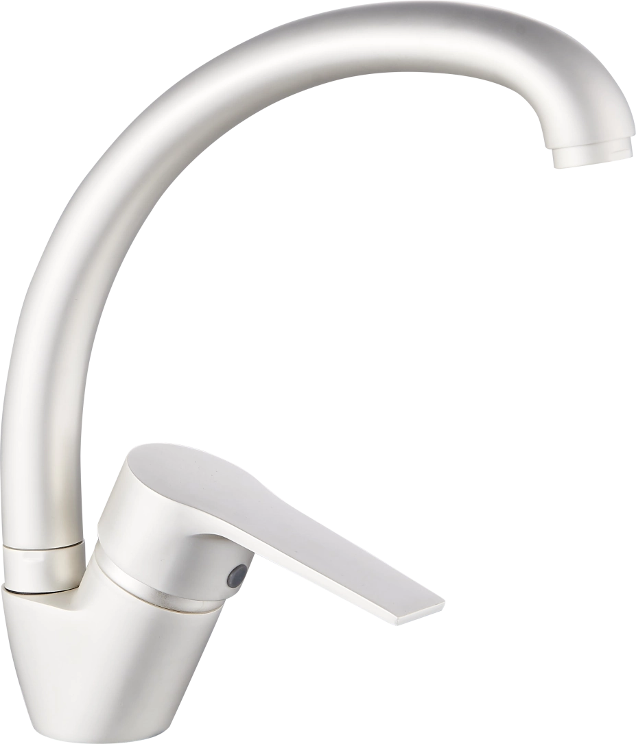 Robinet de cuisine commercial blanc mat